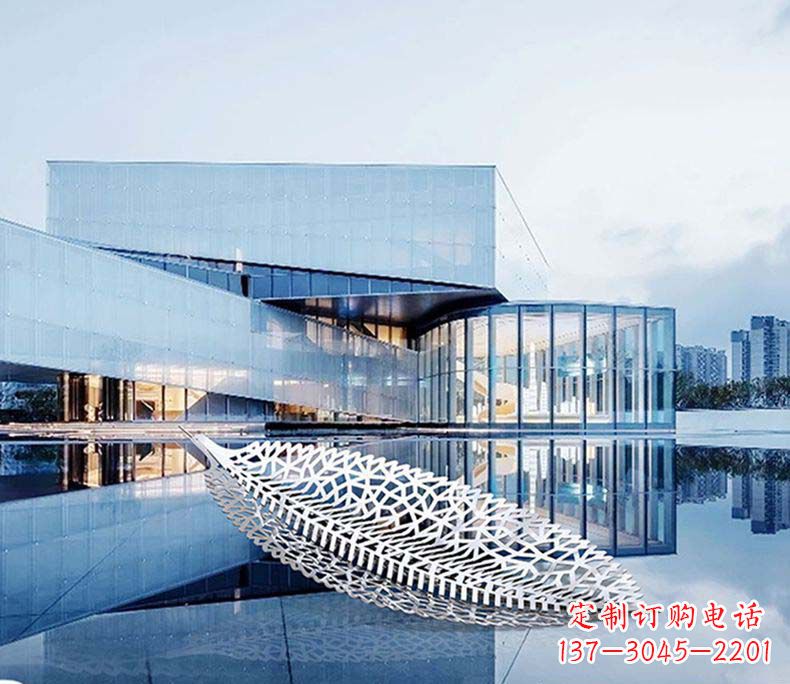 长沙不锈钢树叶雕塑——精美绝伦