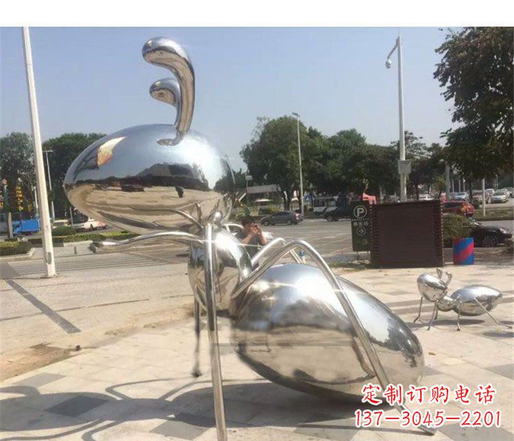 长沙不锈钢蚂蚁雕塑艺术与自然的完美结合