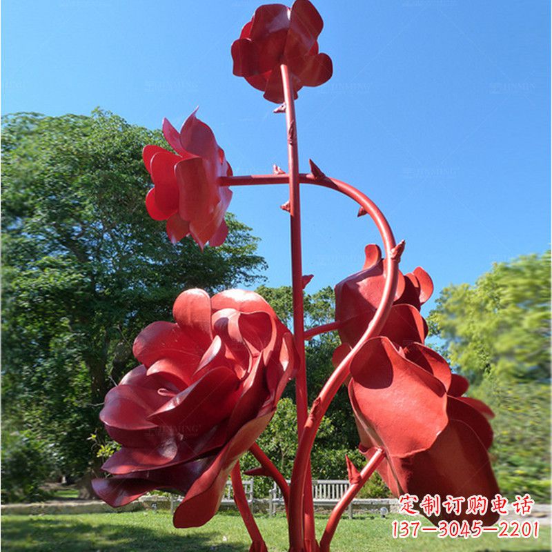 长沙玫瑰雕塑艺术的精美表达