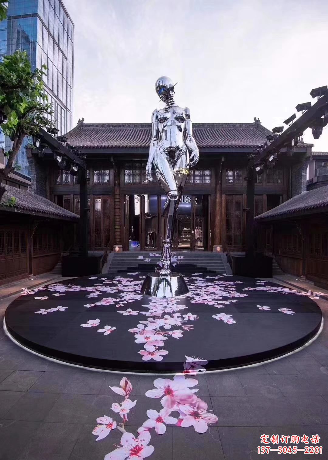 长沙美女雕塑点亮城市之美