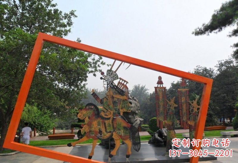 长沙不锈钢皮影戏雕塑传承民间文化的艺术精粹