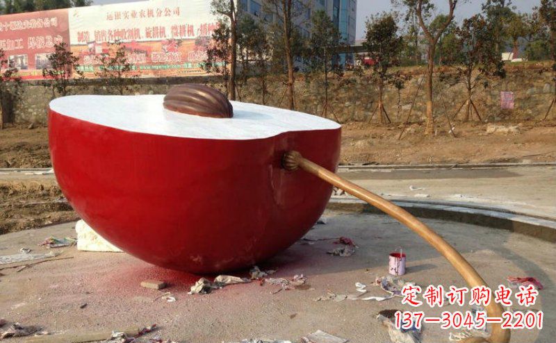 长沙不锈钢苹果雕塑艺术与实用的结合