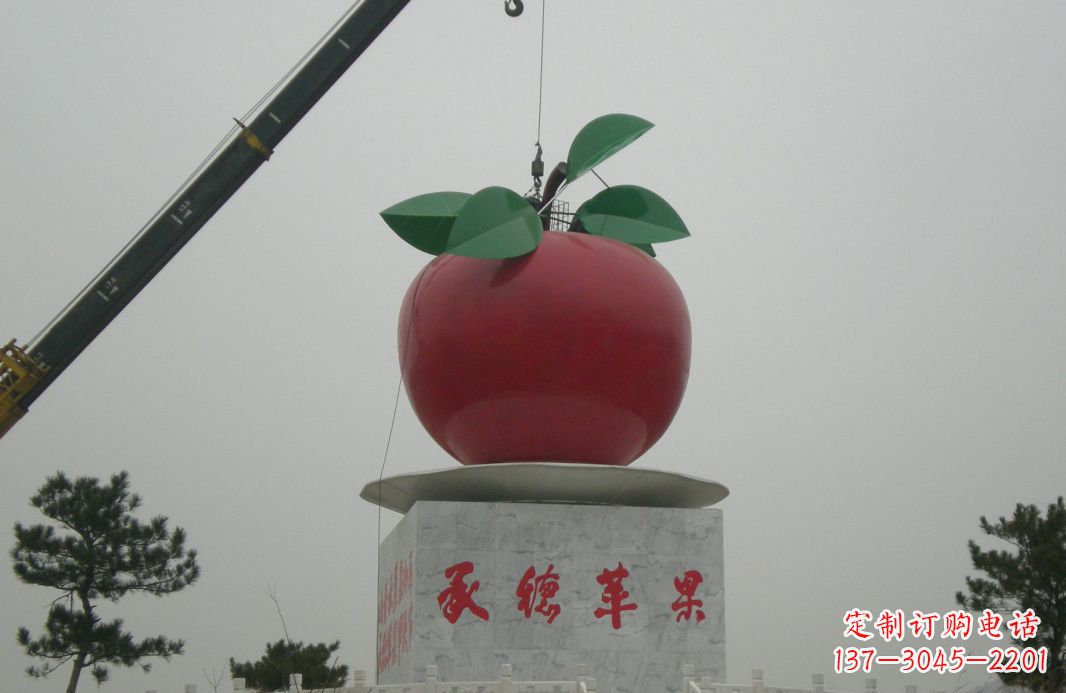 长沙不锈钢苹果雕塑精美绝伦的艺术杰作
