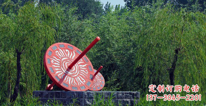 长沙不锈钢日晷校园雕塑点亮校园时光