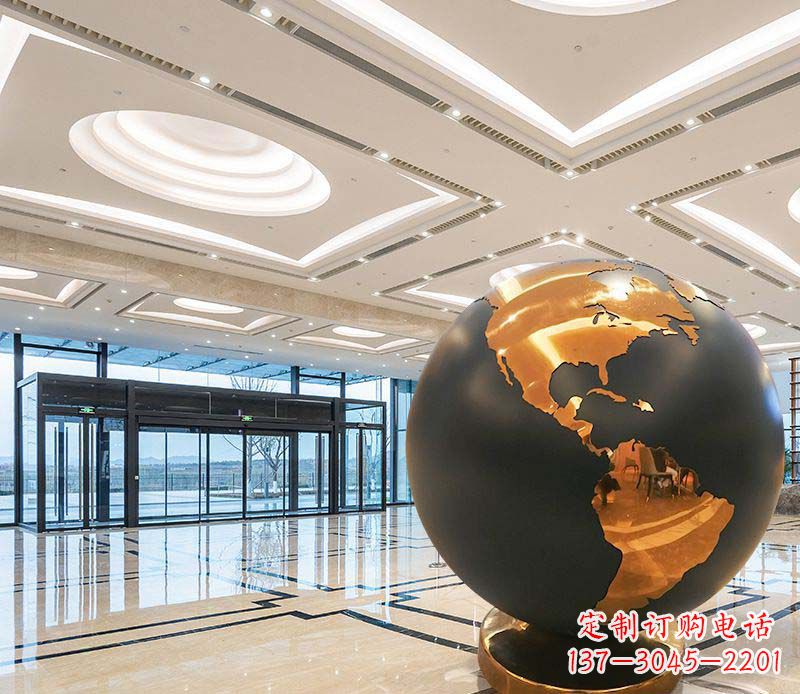 长沙不锈钢地球仪雕塑精美绝伦