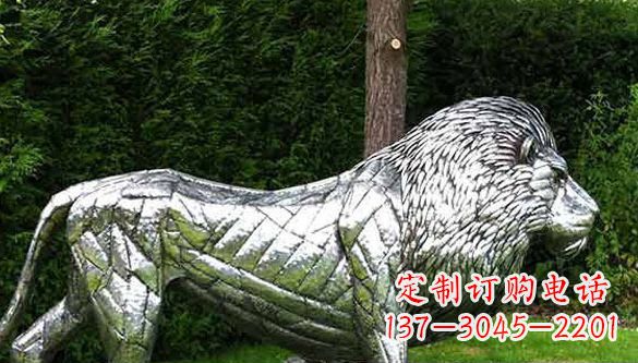 长沙不锈钢狮子雕塑拥有经典古典风格
