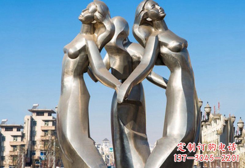 长沙不锈钢女孩雕塑