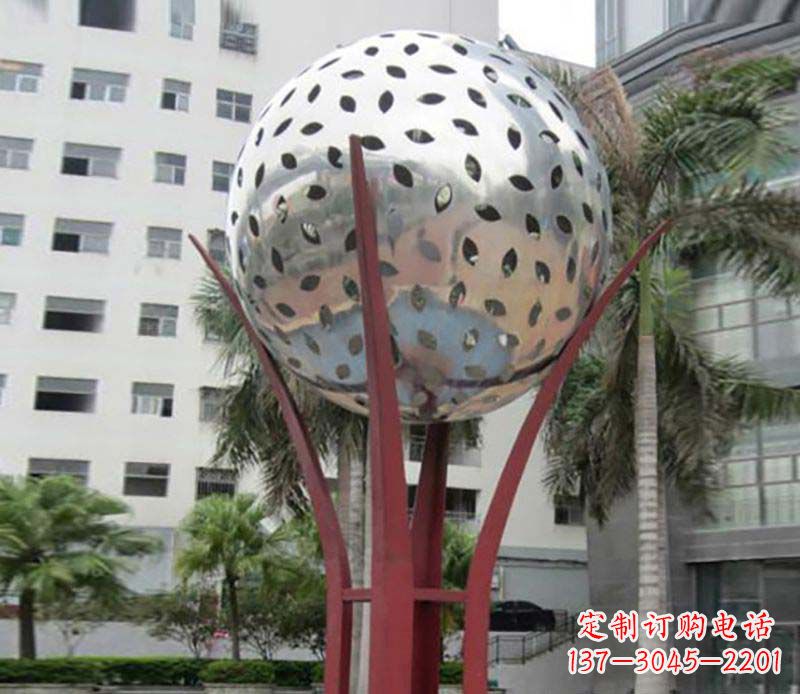 长沙镂空树叶雕塑——给校园景观增添灵动之美