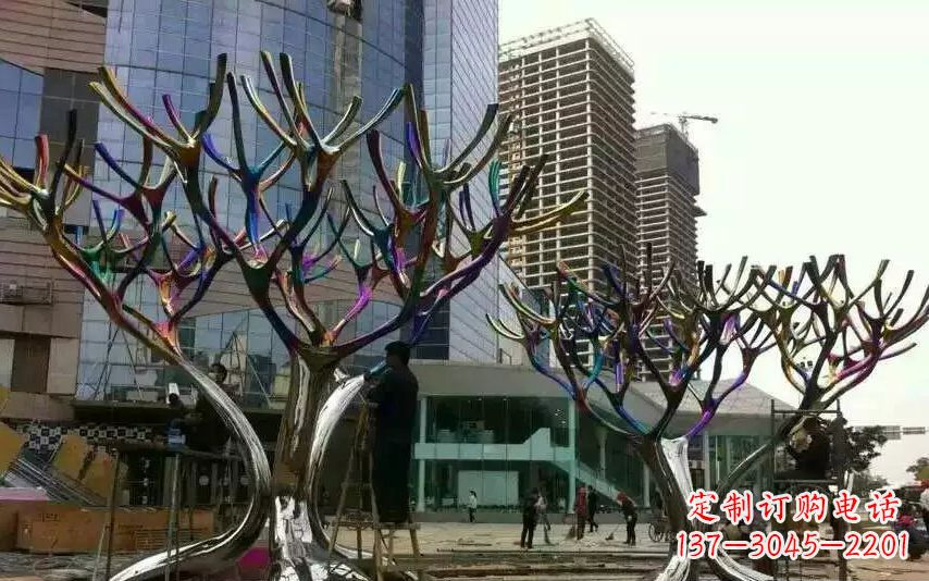 长沙不锈钢树枝景观雕塑