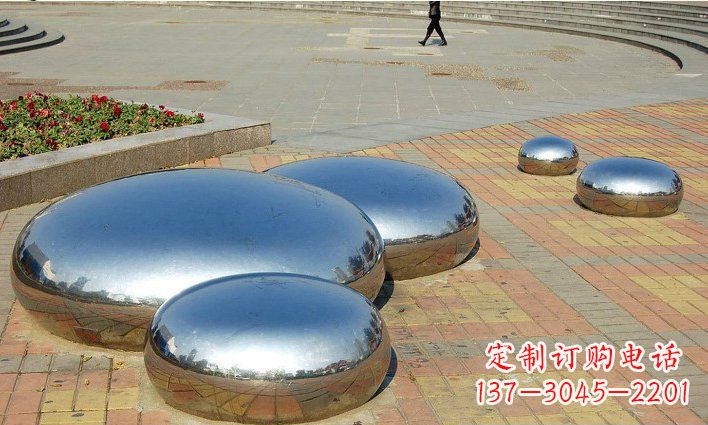 长沙不锈钢水滴雕塑艺术与美的完美结合