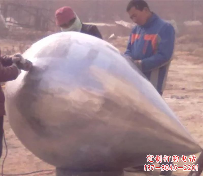 长沙不锈钢水滴雕塑精致美丽的艺术品