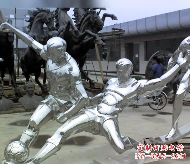 长沙足球运动雕塑