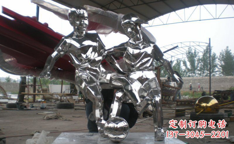 长沙不锈钢足球雕塑