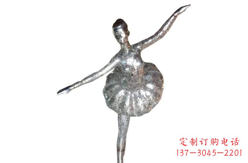 长沙不锈钢跳芭蕾的女孩雕塑