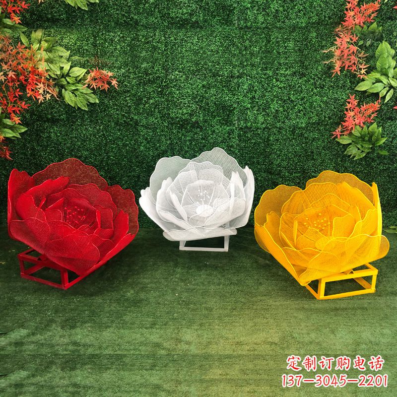长沙不锈钢玫瑰雕塑精致的艺术品