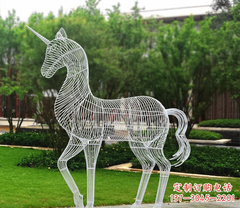 长沙不锈钢马雕精美艺术品