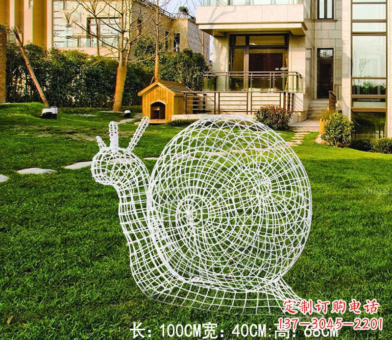 长沙不锈钢蜗牛雕塑进化的象征