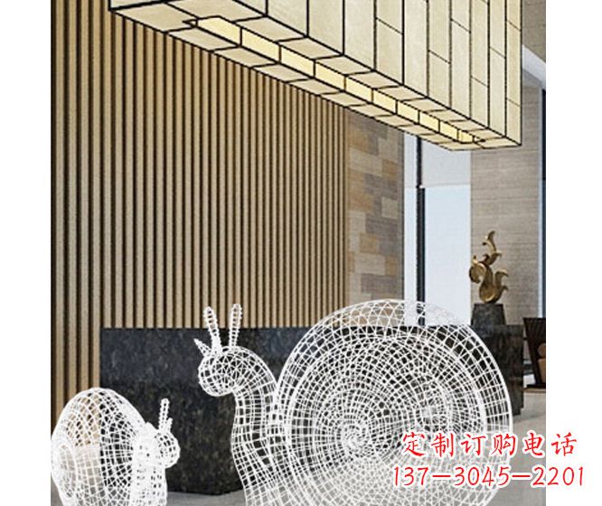 长沙不锈钢蜗牛雕塑精致多姿