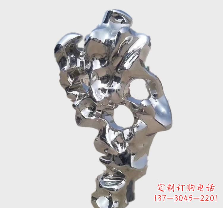 长沙不锈钢太湖石雕塑艺术的精致表现