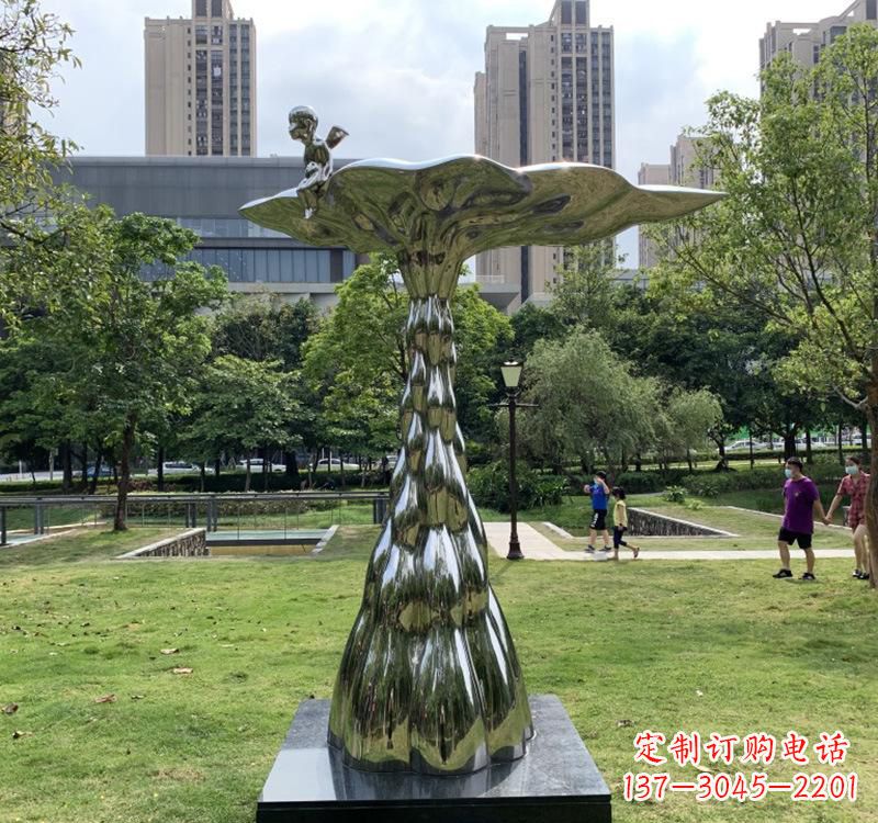 长沙不锈钢现代水滴雕塑美轮美奂的艺术精品