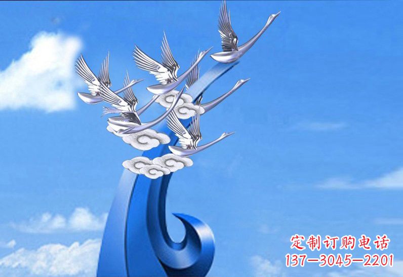 长沙不锈钢仙鹤美化环境