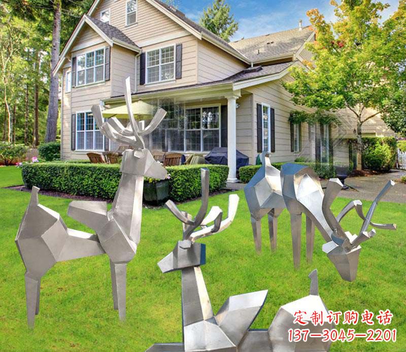 长沙不锈钢小鹿雕塑艺术品中最美丽的灵魂