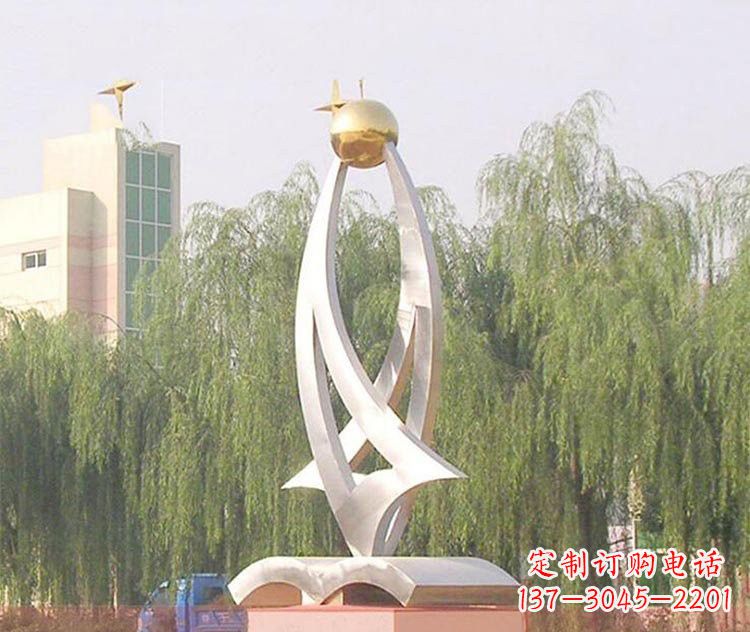 长沙铭记校园美好——不锈钢书籍雕塑