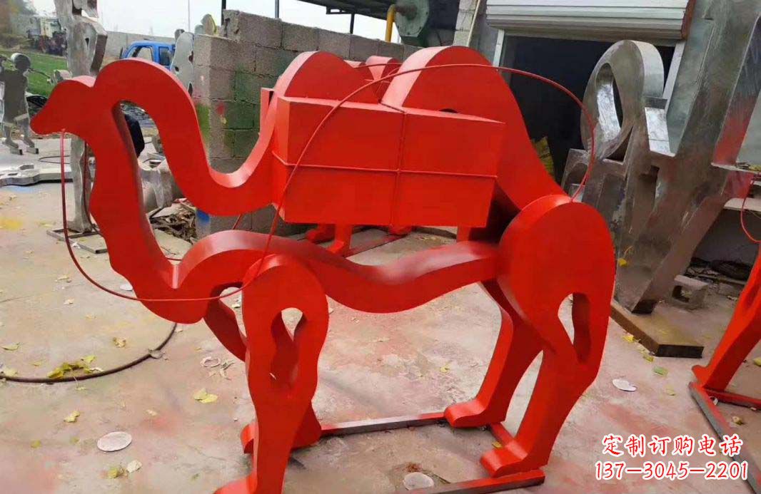 长沙不锈钢艺术骆驼雕塑——雕塑精美的艺术之作