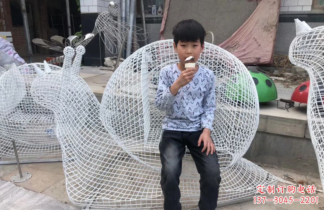 长沙精美不锈钢蜗牛雕塑