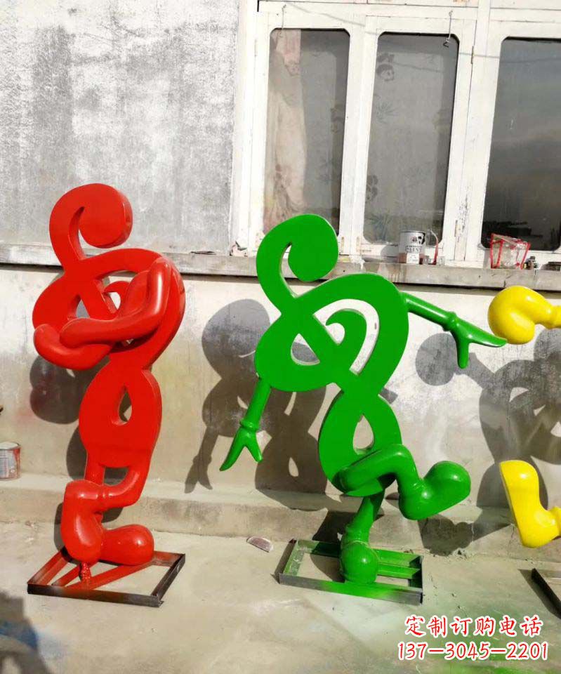 长沙美妙音乐不锈钢音符雕塑