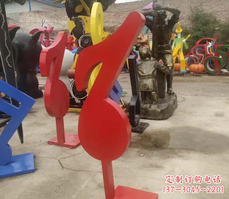 长沙不锈钢音符雕塑悠扬的音乐美学
