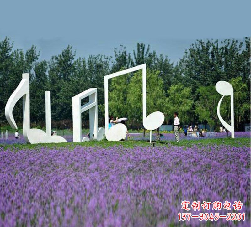 长沙不锈钢音符雕塑音乐与艺术的完美结合