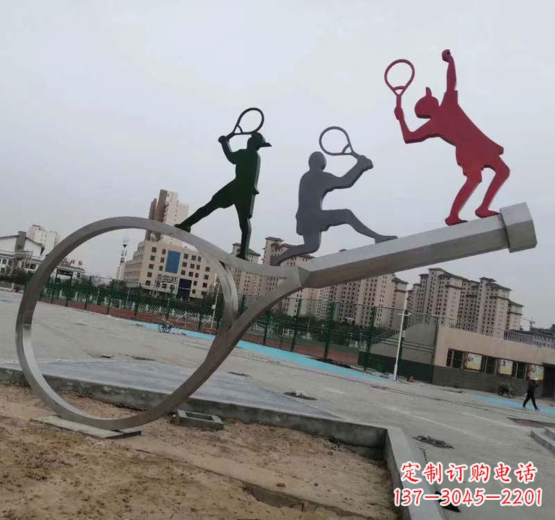 长沙不锈钢羽毛球雕塑精美的艺术装点
