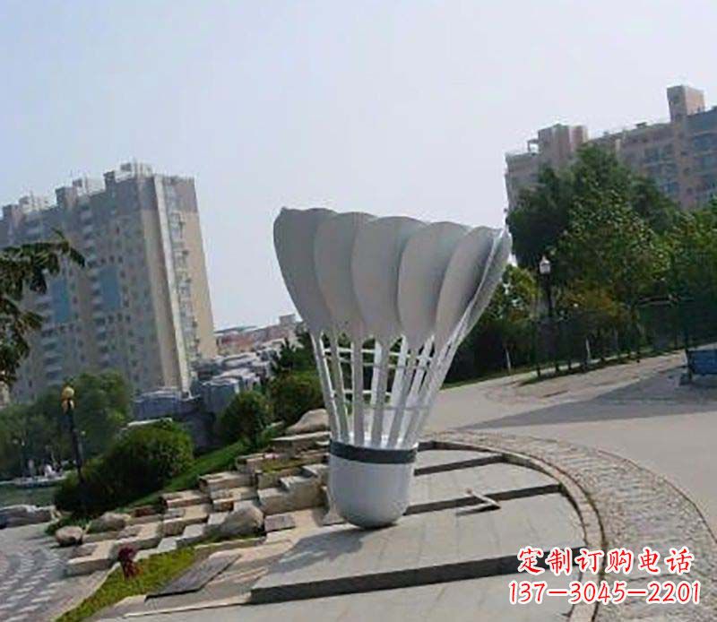 长沙不锈钢羽毛球雕塑装点美丽的羽毛球世界