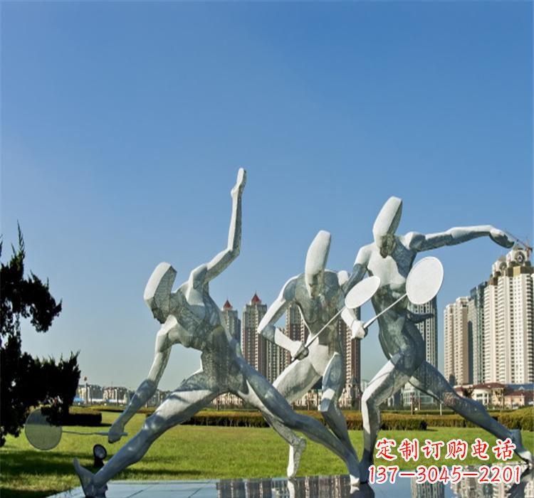长沙不锈钢羽毛球雕塑——拓展你的园林视野