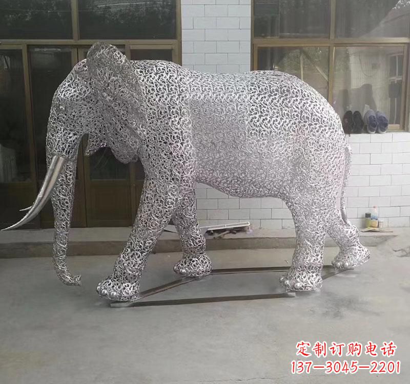 长沙不锈钢大象雕塑它的魅力无限