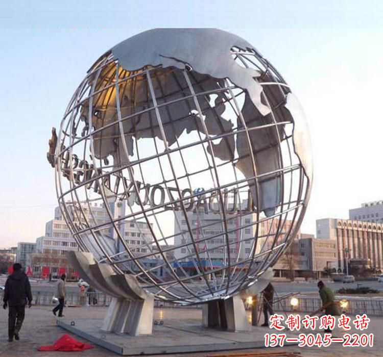 长沙不锈钢地球仪雕塑一座充满美丽与灵性的艺术品