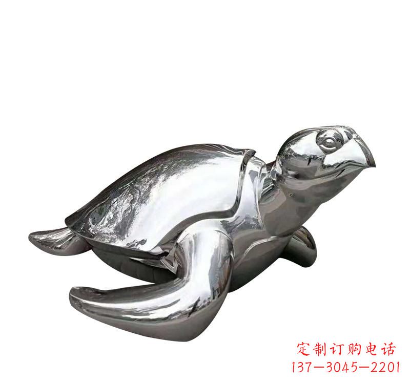 长沙不锈钢海龟雕塑象征着长寿和坚强