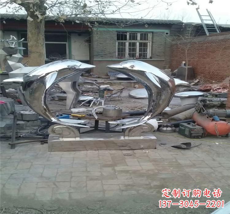 长沙不锈钢海豚雕塑——精美之选