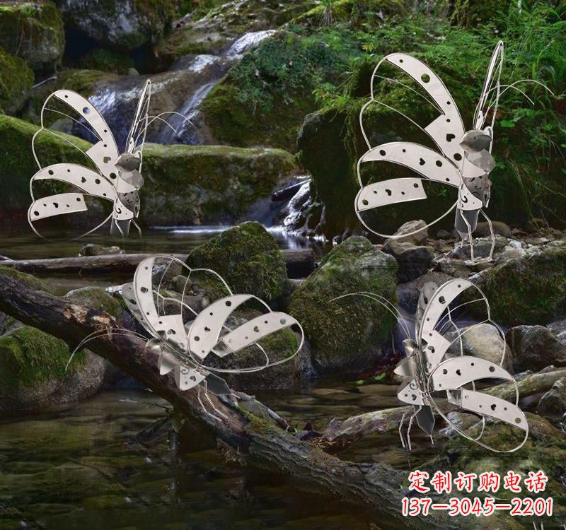 长沙不锈钢园林艺术镂空蝴蝶雕塑——绽放自然之美