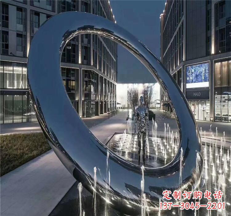 长沙圆环景观雕塑令人惊叹的视觉奇观