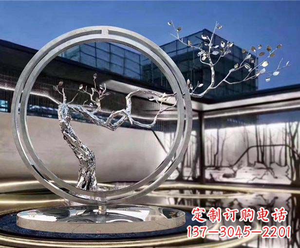长沙不锈钢圆环景观雕塑给城市带来活力与美感