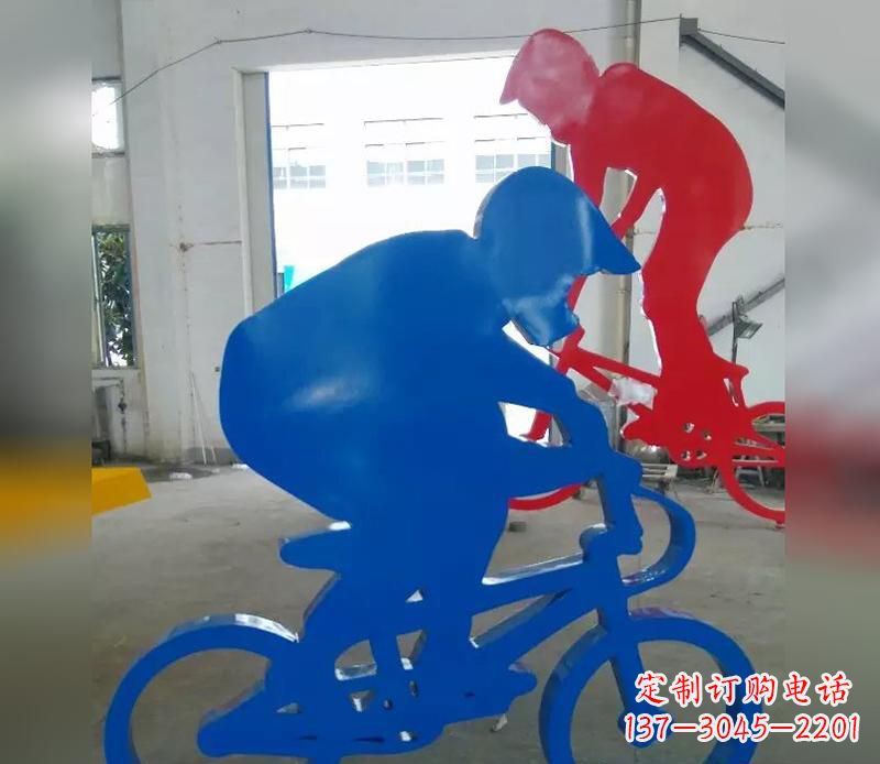 长沙不锈钢运动骑·精美自行车雕塑