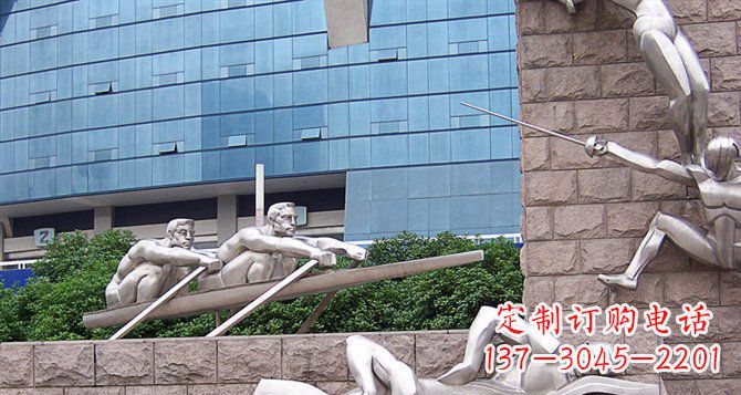 长沙不锈钢运动员雕塑——震撼的街头景观