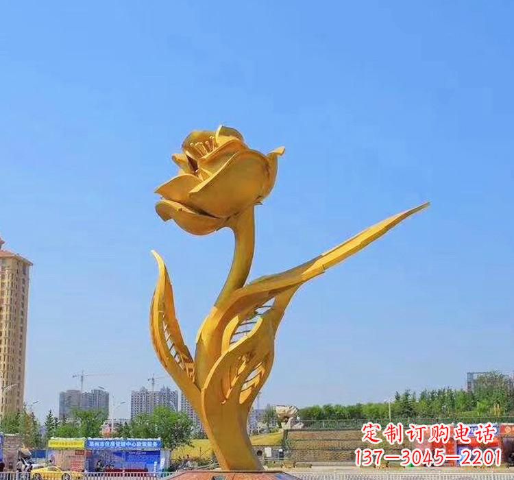 长沙精美不锈钢紫荆花雕塑