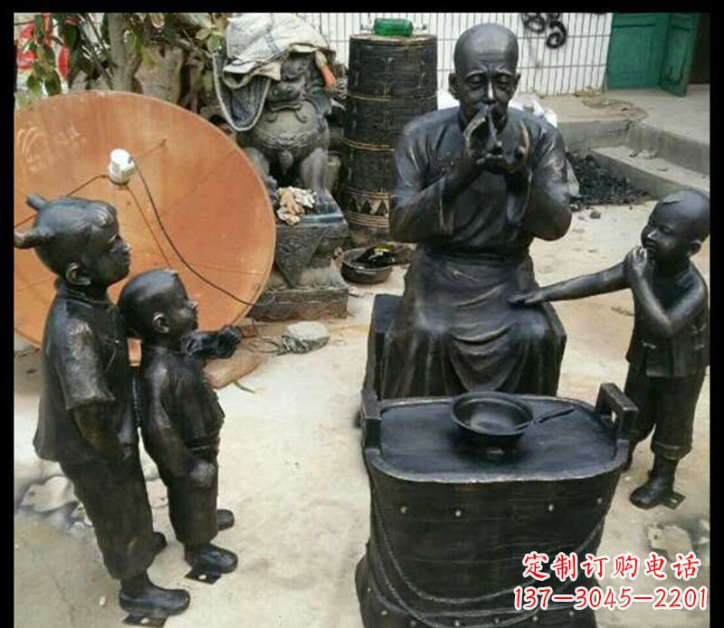 长沙糖果街上的铜雕精灵