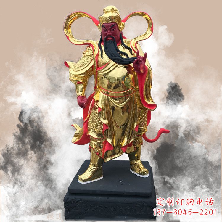 长沙彩绘关公佛像