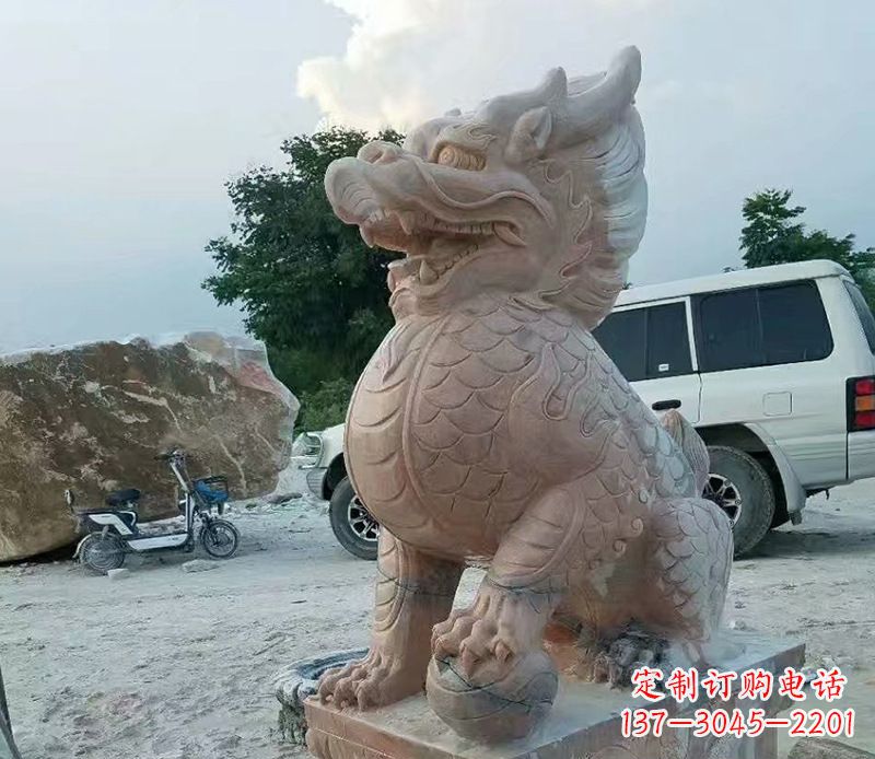 长沙麒麟雕塑象征传统文化的精灵