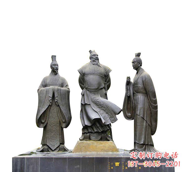长沙曹操曹丕曹植铜雕