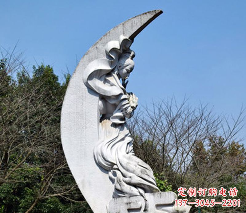 长沙嫦娥奔月石雕